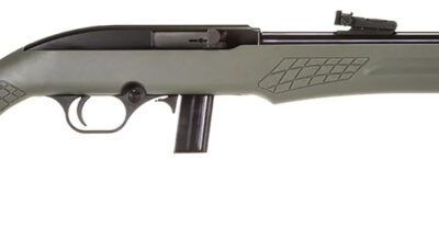 Rossi RS22L1811OD RS22  Semi-Auto 22 LR Caliber with 10+1 Capacity, 18" Barrel, Matte Black Metal Finish & Monte Carlo OD Green Synthetic Stock Right Hand (Full Size)