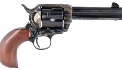 Taylors & Company 200070 1873 Cattleman 45 Colt (LC) Caliber with 4.75" Blued Finish Barrel, 6rd Capacity Blued Finish Cylinder, Color Case Hardened Steel Frame & Birdshead Walnut Grip