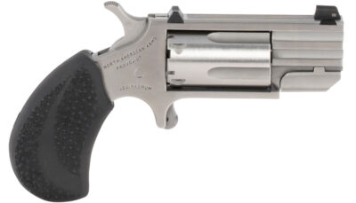 North American Arms PUGTC Pug Conversion 22 LR/22 WMR 5 Shot 1" Stainless Steel Barrel, Stainless Steel Frame, Stainless Cylinder, Black Rubber Grip, Exposed Hammer, XS Tritium Sight