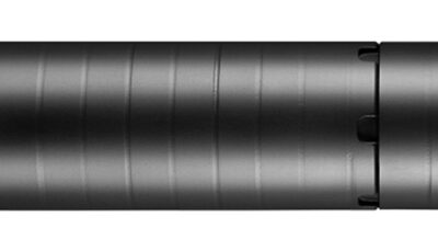 Dead Air WOLFMAN Wolfman Modular 9mm Luger 1.61" Black Cerakote 17-4 Stainless Steel 1/2"-28 tpi