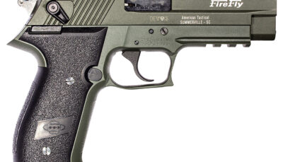 GSG GERG2210FFG FireFly  22 LR 10+1 4" Green Steel Barrel, Serrated Slide, Zinc Alloy w/Accessory Rail Frame, Black Polymer Grip