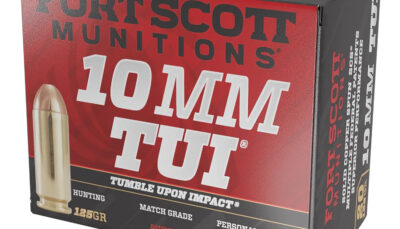 Fort Scott Munitions 10MM124SCV Tumble Upon Impact (TUI) 10mmAuto 125gr Solid Copper Spun 20 Per Box/25 Case