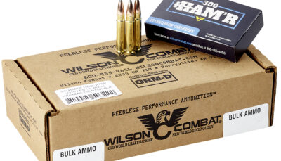 Wilson Combat A300HMR150BTSP HAM'R Boat Tail 300 HAM'R 150 gr Speer Boat Tail Soft Point 20 Per Box/ 10 Case