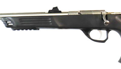 Crickett KSA696 Adult Pistol 22 LR 1rd 10.50" Stainless Steel Threaded Barrel w/Cap, Williams Fire Sights, Integrated Picatinny Accessory Rail, Synthetic Grip, Rebounding Firing Pin Safety