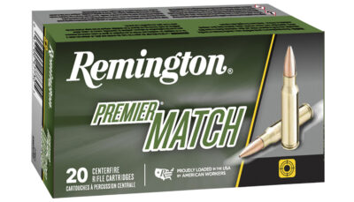Remington Ammunition 20001 Premier Match 6mmCreedmoor 107gr Sierra MatchKing BTHP 20 Per Box/10 Case