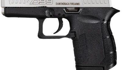 Diamondback DB0200P021 DB9 Gen4 Micro-Compact Frame 9mm Luger 6+1, 3.10" Stainless Steel Barrel, Nickel Boron Serrated Stainless Steel Slide, Black Polymer Frame Black & Grip