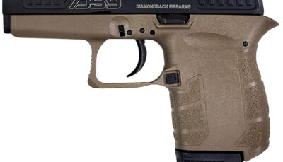 Diamondback DB0200P061 DB9 Gen4 Micro-Compact Frame 9mm Luger 6+1, 3.10" Stainless Steel Barrel, Black Nitride Serrated Stainless Steel Slide, Flat Dark Earth Polymer Frame & Grip