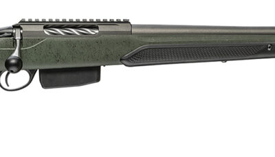 Tikka JRTXRSV319 T3x Super Varmint 6.5 PRC 5+1 23.70" Barrel, Tungsten Cerakote Metal Finish, Black Webbed Green Roughtech Stock