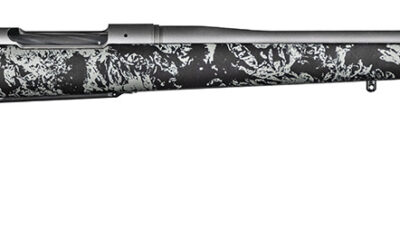 Christensen Arms 8010108600 Mesa FFT 300 PRC 3+1 22" Threaded Barrel, Tungsten Gray Cerakote, Black with Gray Webbing Stock