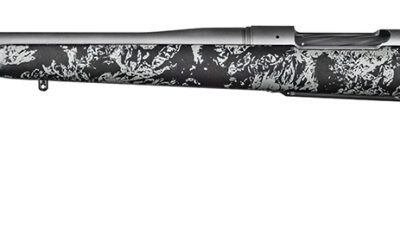 Christensen Arms 8010110900 Mesa FFT 6.5 PRC 4+1 20" Threaded Barrel, Tungsten Gray Cerakote, Black with Gray Webbing Stock, Left Hand