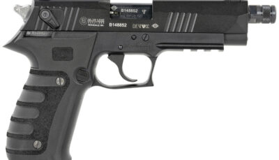 Mauser Rimfire 4010102 M20 22 LR 10+1 4.75" Black Steel Threaded Barrel, Black Serrated Slide, Black Aluminum Frame w/Picatinny Rail, Ambidextrous