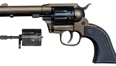 Diamondback DB0500A071 Sidekick  22 LR 22 WMR 9rd Shot 4.50" Midnight Bronze Midnight Bronze Zinc Alloy Midnight Bronze Cerakote Frame Black Cerakote Cylinder Black Polymer Grips