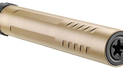 FN 96100717 Rush TI 9mm Luger 1.375" Flat Dark Earth Aluminum/Titanium 1/2"-28 tpi