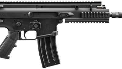 FN 38101240 SCAR 15P 5.56x45mm 30+1 7.50" Black Chrome Lined Steel Barrel, Black Anodized Aluminum Picatinny Rail Receiver, Black Polymer Grip, Ambidextrous