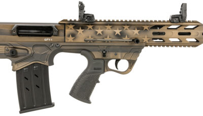 Gforce Arms GFY1USBNZ GFY-1  12 Gauge Semi-Auto 3" 5+1 18.50" Black Threaded Barrel, American Flag Burnt Bronze Aluminum Receiver, Picatinny Rail Bronze Bullpup Polymer Stock, Polymer Grip