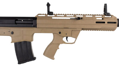 Tokarev USA 21000128 TBP  12 Gauge 3" 5+1 18.50", FDE, Cheek Riser Compatible Bull-Pup Stock, Flip-Up Sights, 3 Chokes