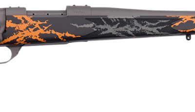 Weatherby VYH7M8RR2B Vanguard Compact Hunter 7mm-08 Rem 5+1 20", Tungsten Gray Barrel/Rec, Black w/Gray & Orange Sponge Accents Monte Carlo Stock, Accubrake Muzzle Brake