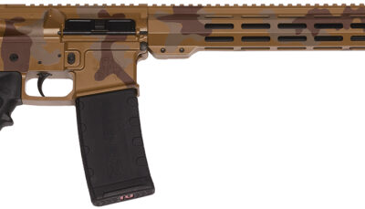 Great Lakes Firearms GL15223MSAH AR-15 Mission 223 Wylde 30+1 16", Sahara Camo Rec/15" M-Lok Handguard, Black Carbine Stock & A2 Grip, Muzzle Brake