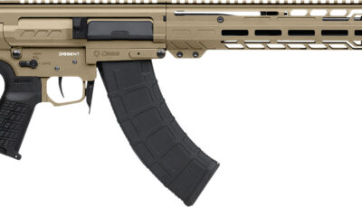 CMMG 86AD60BCT Dissent MK47 7.62x39mm 30+1 (2) 16.10", Coyote Tan Rec/15" M-Lok Handguard, Side Charging Handle, Black Side Folding Stock & Zeroed Grip, Muzzle Brake, 60/90 Ambi Safety, Adj. Gas Block
