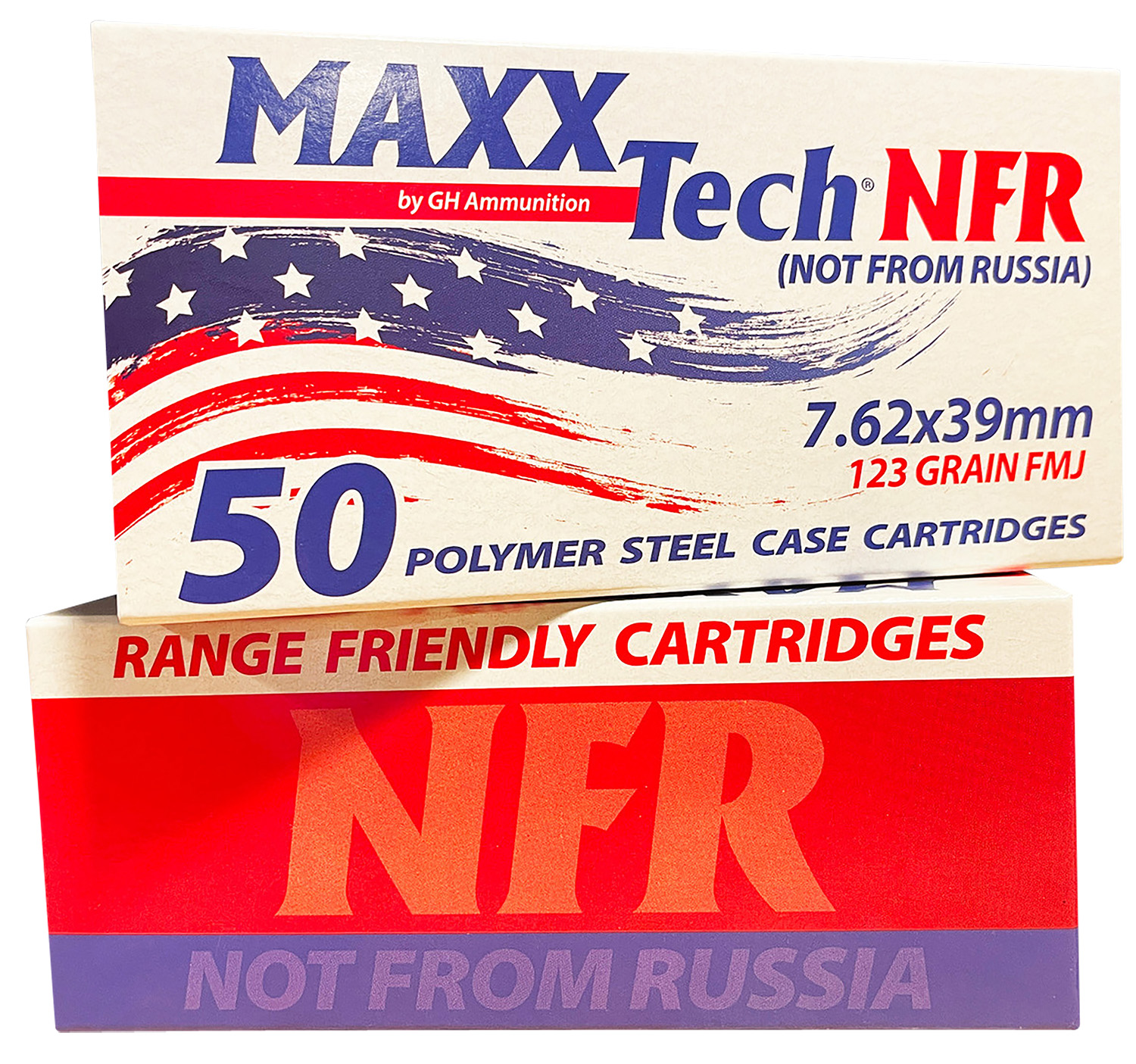 MaxxTech MTNFR762 NFR 7.62x39mm 123gr Full Metal Jacket 50 Per Box/10 Case