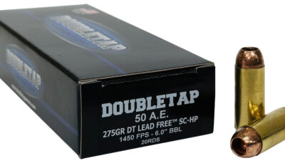 DoubleTap Ammunition 50AE275X DT Lead Free  50AE 275gr 20 Per Box/25 Case