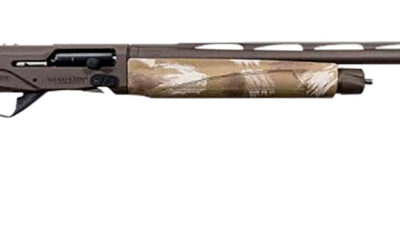 Weatherby XSL2028MAG Sorix  Full Size 20 Gauge Semi-Auto 3" 2+1 28" Burnt Bronze Cerakote Vent Rib Barrel & Drilled & Tapped Steel Receiver, Slough Camo Synthetic Stock w/Adj Shim, Ambidextrous