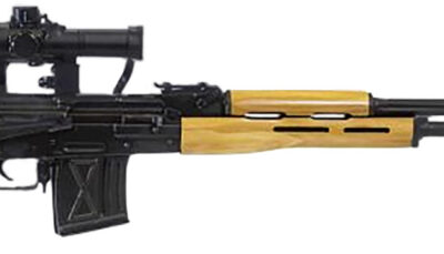 Century Arms RI035VN PSL w/Optic 7.62x54mmR 10+1 24.50" Black Steel Barrel & Receiver, Black Wood Skeletonized Stock