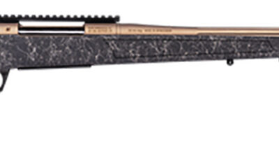CVA CR3959F Cascade Long Range Hunter Full Size 6.5 PRC 24" Smoked Bronze Cerakote Steel Threaded Barrel, Black w/Smoked Bronze Web Synthetic Stock