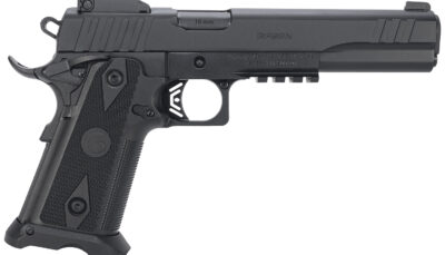 Girsan 395075 Witness2311  10mm Auto 15+1 6" Black Steel Barrel, Black Optic Ready/Serrated Steel Slide, Black Polymer Frame w/Beavertail & Picatinny Rail, Black Checkered Polymer Grip, Ambidextrous