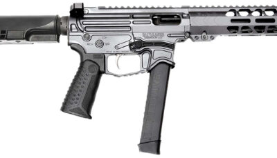 Battle Arms Development XIPHOS004 Xiphos  9mm Luger 30+1 8.50" Black Barrel, M-LOK Handguards, Combat Gray Aluminum Picatinny Rail Receiver  Black Synthetic Adjustable Stock, Adj Black Grips