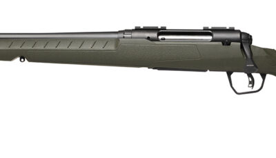 Savage Arms 32080 Axis 2  270 Win 4+1 22" Matte Black Sporter Barrel, Matte Black Drilled & Tapped Steel Receiver, Fixed Green Synthetic Stock, Left Hand