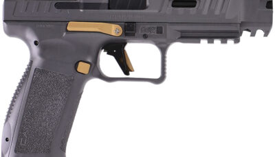 Canik HG6771TN SFx Rival 9mm Luger 10+1 5" Black Steel Barrel, Rival Gray Optic Cut/Serrated Steel Slide, Canik Grey Polymer Frame w/Picatinny Rail, Rival Grey Polymer Grip