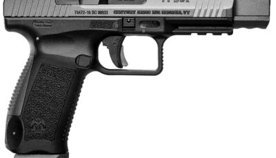 Canik HG4192GN TP9 SFx 9mm Luger 10+1 5.20" Tungsten Gray Match Grade Barrel, Black Lightening Cut/Optic Cut/Serrated Steel Slide, Black Polymer Frame w/Picatinny Rail, Interchangeable Backstrap Grip