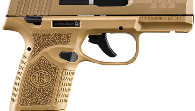 FN 66101423 Reflex MRD 9mm Luger 10+1 3.30" Micro-Compact Frame Flat Dark Earth PVD Optic Ready/Serrated Steel Slide w/Picatinny Rail Stippled Grip Ambidextrous