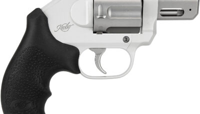 Kimber Mfg, Inc 3400034 K6XS  Small 38 Special +P 6 Shot 2" Glass Bead Stainless Steel Barrel, Silver KimPro II Aluminum Frame, Black Hogue Rubber Grip, Concealed Hammer