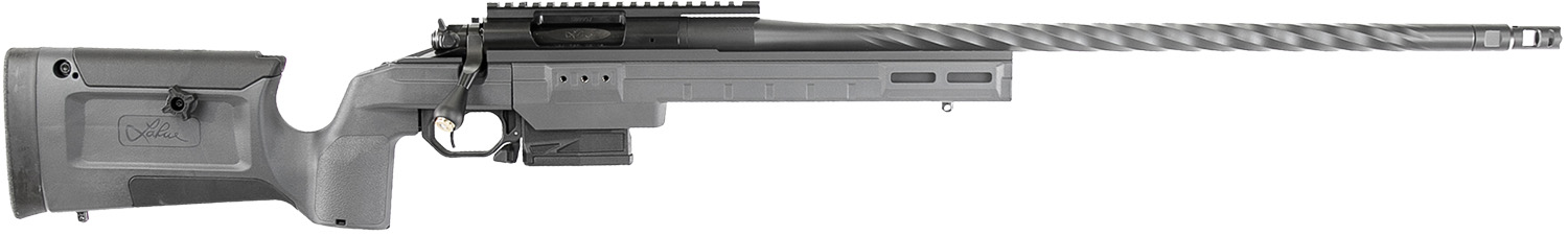Larue Tactical LTKRGSIETE65PRC24GRY Siete Magnum 6.5 PRC 3+1 24" Sendero Fluted Barrel Gray Right Hand