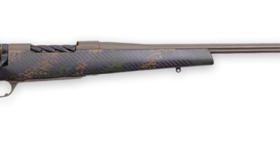Weatherby MBC20N28NOR8B Mark V Backcountry 2.0 28 Nosler 3+1 28" Patriot Brown Cerakote Fluted Barrel/Peak 44 Blacktooth Carbon Fiber w/ Dark Green/Brown Sponge Stock