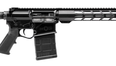 Patriot Ordnance Factory 02358  LMR Base 308 Win 10+1 16.50" Black Aluminum Receiver A2 Style Grip