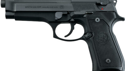 Beretta USA J92F300CA 92FS *CA Compliant Full Size Frame 9mm Luger 10+1 4.90" Black Steel Barrel, Black Bruniton Serrated Steel Slide, Black Bruniton Aluminum Frame w/Beavertail, Ambidextrous, US Made