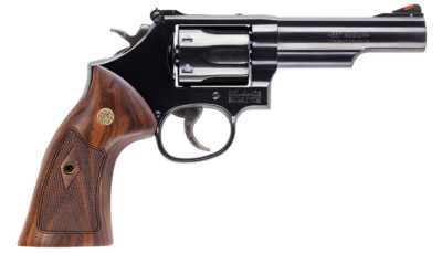 Smith & Wesson 14046 Model 19  K-Frame 357 Mag 6 Shot 4.25" Blued Carbon Steel Barrel, Cylinder & Frame, Checkered Wood Grip, No Safety