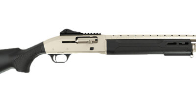 Tokarev USA 21000423 T300M A1 Kit 12 Gauge Semi-Auto 3" 5+1 18.50" Electroless Nickel Ventilated Heat Shield Barrel, Electroless Nickel Receiver w/Picatinny Rail, Fixed Black Polymer Stock