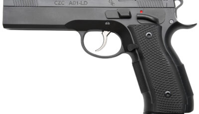 Cz Custom Shop 96336 A01-LD  9mm Luger 19+1 5" Match Grade Bull Barrel, Black Optic Cut/Serrated Steel Slide, Black Polycoat Steel Frame w/Beavertail, Black G10 Grip, Long Dustcover