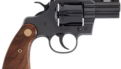 Colt Mfg PYTHONBP2WTS Python  357 Mag/38 Special 6 Shot 2.50" Blued Carbon Steel Vent Rib Barrel, Cylinder & Frame, Wood Grip, Exposed Hammer