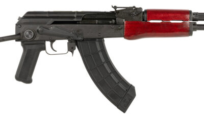 Century Arms RI3321RN WASR-10  7.62x39mm 30+1 16.25" Black Romanian AK Barrel, Black Underfolding Stock, Red AKM Pattern Furniture