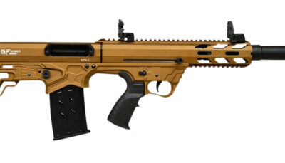 Gforce Arms GFY1BRNZ GFY-1 USA 12 Gauge Semi-Auto 3" 5+1 18.50" Black Threaded Barrel, Bronze Cerakote Aluminum Receiver w/Picatinny Rail, Bronze Bullpup Polymer Stock, Polymer Grip