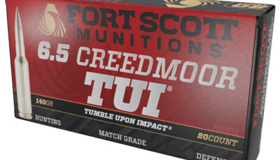 Fort Scott Munitions 65CM-140-SCV2 Tumble Upon Impact (TUI)  6.5Creedmoor 140gr Solid Copper Spun 20 Per Box/10 Case