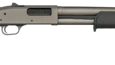 Mossberg 50795 590A1 Pro 6+1 18.50" Tungsten Gray Cerakote Barrel & Steel Drilled & Tapped Receiver, Magpul SGA Synthetic Stock