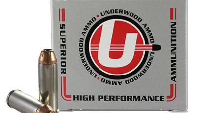 Underwood Ammo 434 XTP  45Colt+P 250gr Jacketed Hollow Point 20 Per Box/10 Case