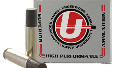 Underwood Ammo 741Underwood Ammo 741 500S&WMag 700gr Black Cherry Coated Hard Case 20 Per Box/10 Case