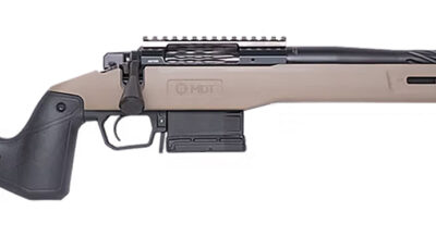 Cnc Firearms CNCFX722CM Faxon FX7 22 Creedmoor 5+1 16" Black Spiral Fluted Threaded Barrel, Black Receiver w/Picatinny Rail, MDT Flat Dark Earth Polymer Stock